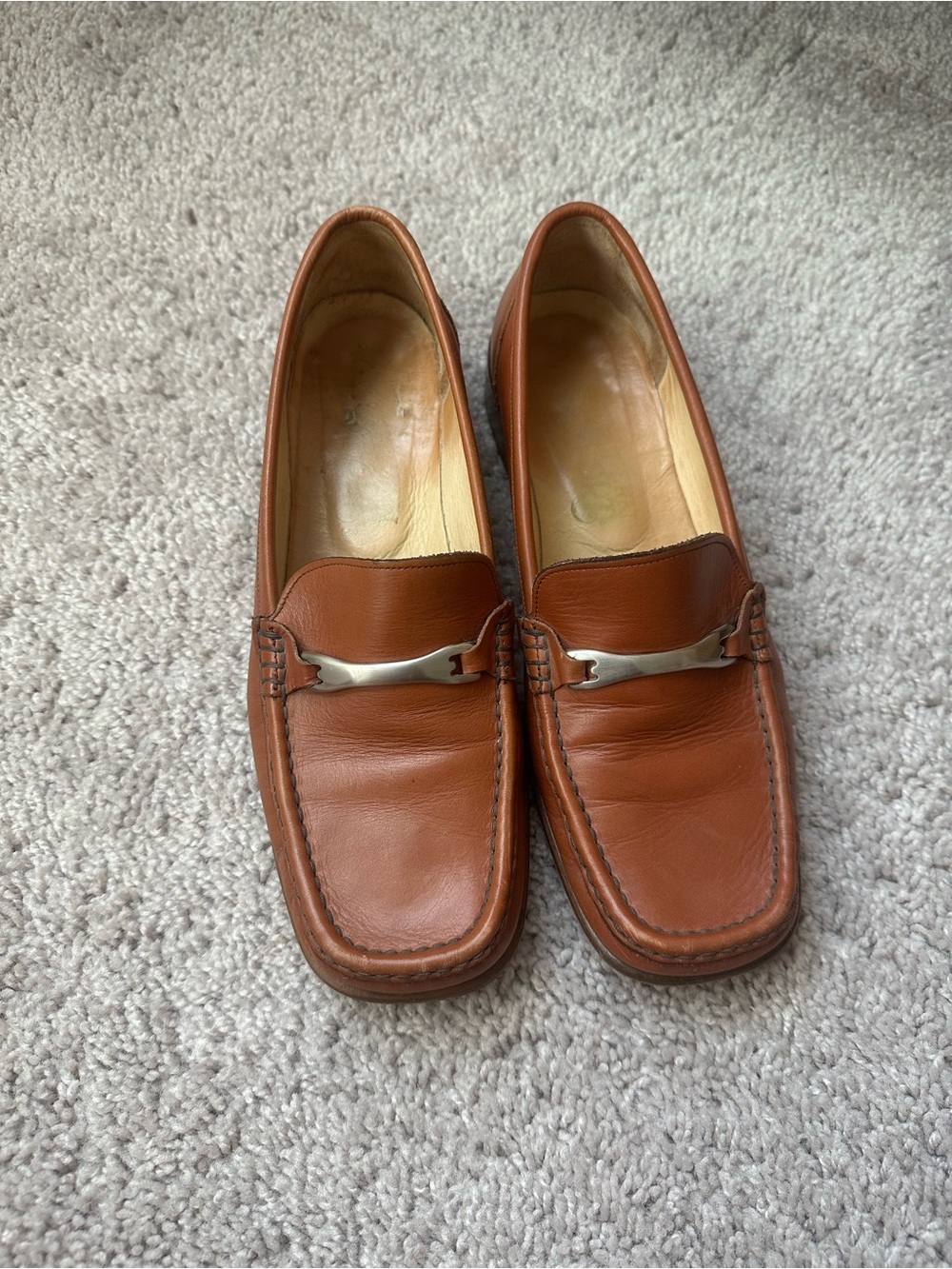 Vero Cuoio Tan Leather Loafers
